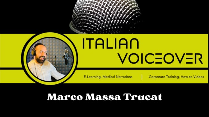 Gig Preview - Be your italian elearning narrator