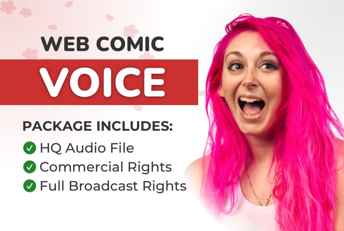 Gig Preview - Voice your female web comic or webtoon character