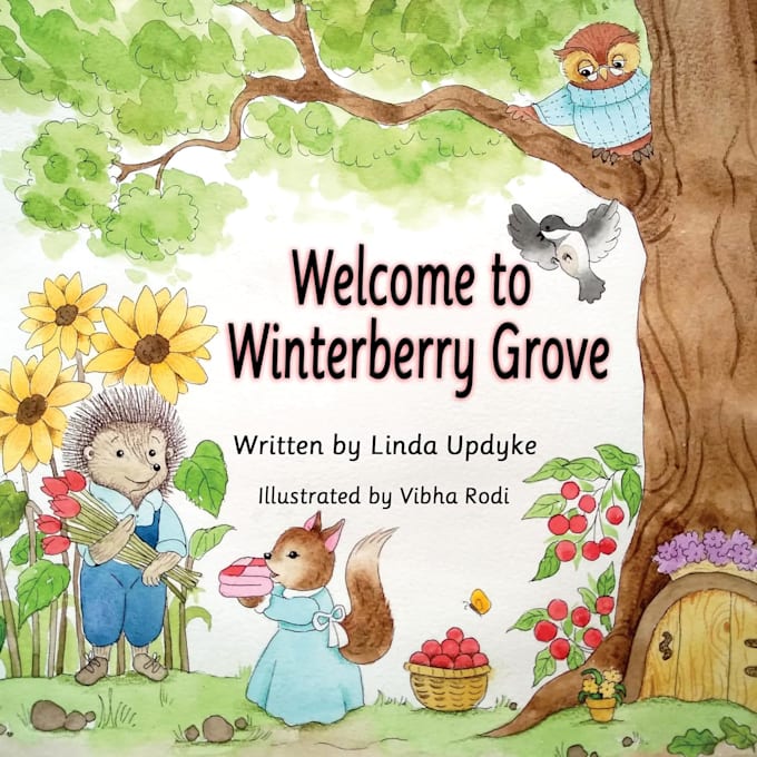 Gig Preview - Create watercolour children story book illustration