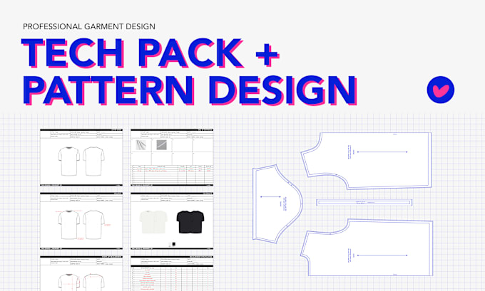 Gig Preview - Design your fashion collection with tech packs and patterns