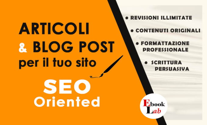 Gig Preview - Articoli e testi SEO oriented in italiano