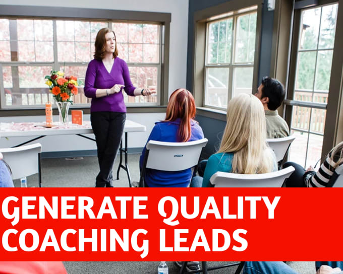 Gig Preview - Generate coaching leads via facebook, coaching landing page and sales funnel