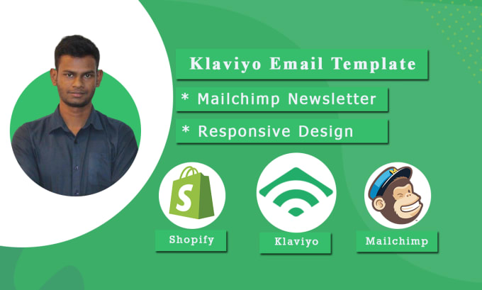 Gig Preview - Design mailchimp, shopify klaviyo email template newsletter