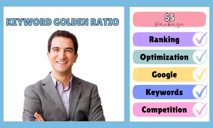 Gig Preview - Do keyword golden ratio kgr research for effective SEO