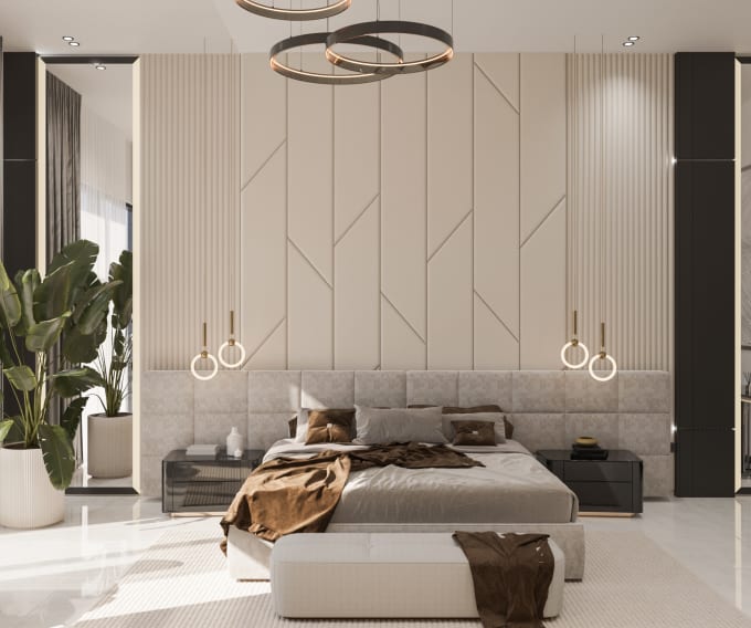 Gig Preview - Make bedroom interior design and high quality renders