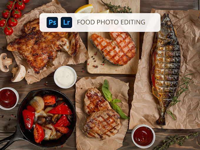 Gig Preview - Do edit and retouch your food photos