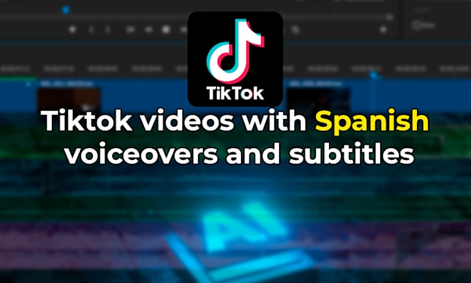 Gig Preview - Edit your tiktok videos with spanish voiceovers and subtitles