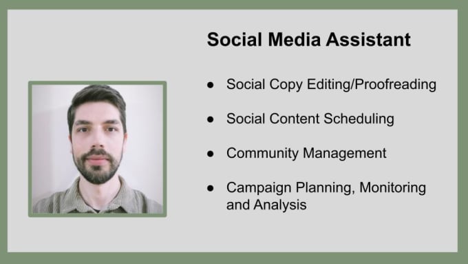 Gig Preview - Be your social media assistant