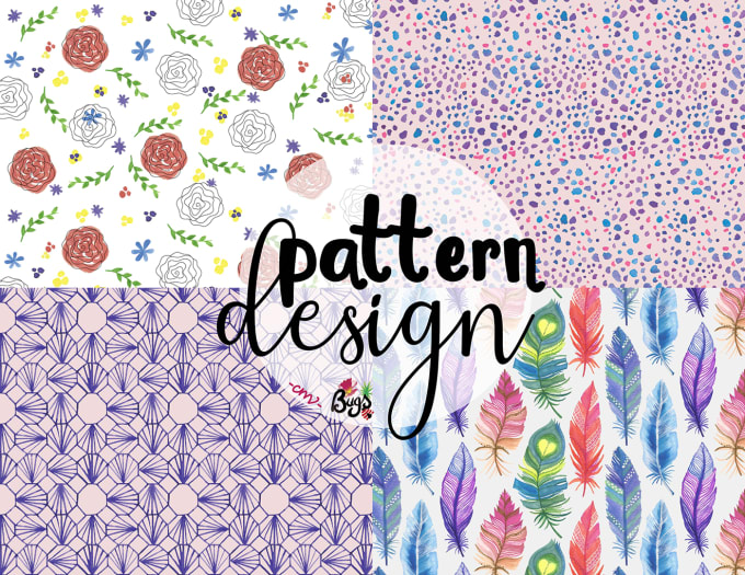 Gig Preview - Design a seamless colorful pattern in watercolor