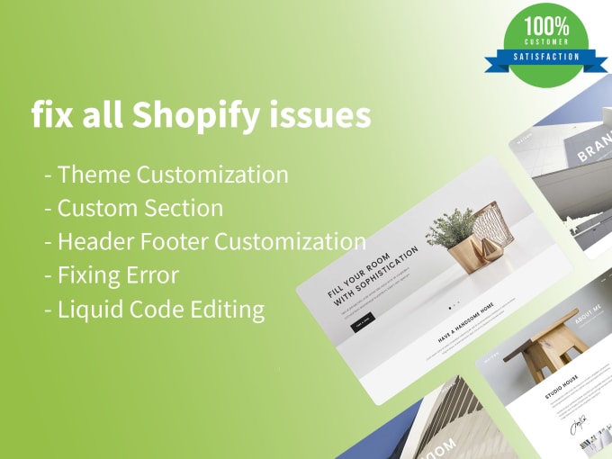 Gig Preview - Fix, edit, customization your shopify store