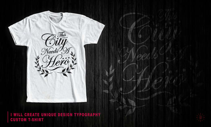 Gig Preview - Create unique design typography and custom t shirt