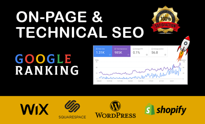 Gig Preview - Do website onpage and technical SEO for wordpress wix squarespace