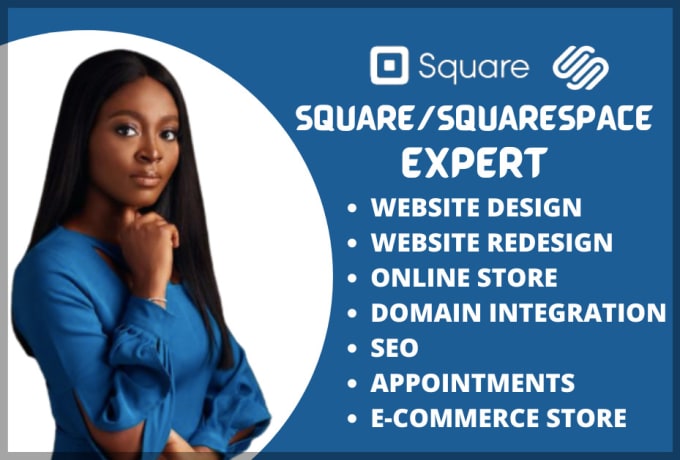 Gig Preview - Do square online store square website design squarespace website redesign