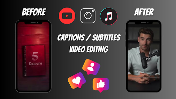 Gig Preview - Edit and add captions or subtitles to your videos in any language