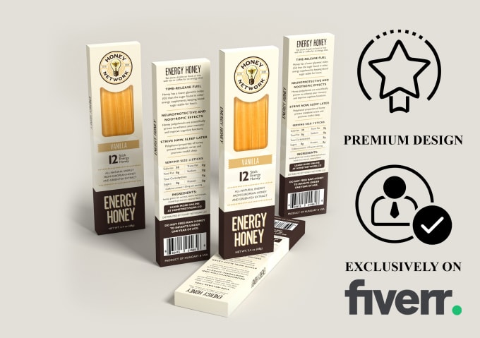 Gig Preview - Design product package, product label or cosmetic label