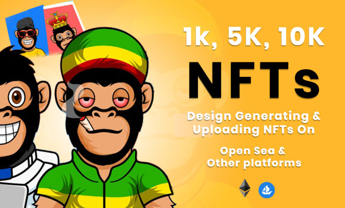 Gig Preview - Generate nft collection and bulk upload nft