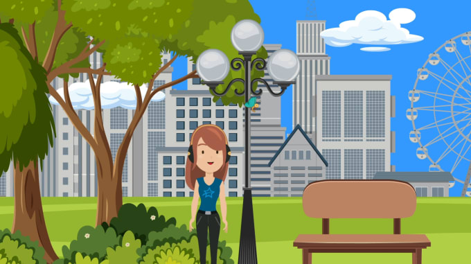 Gig Preview - Do professional 2d animation for kids