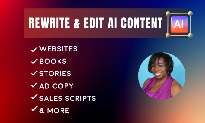 Gig Preview - Proofread, edit or rewrite your ai content