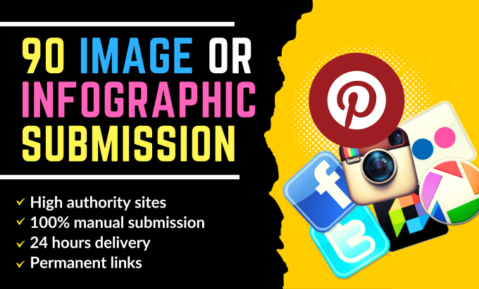 Bestseller - do image or infographic submission manually on 90 high quality sites