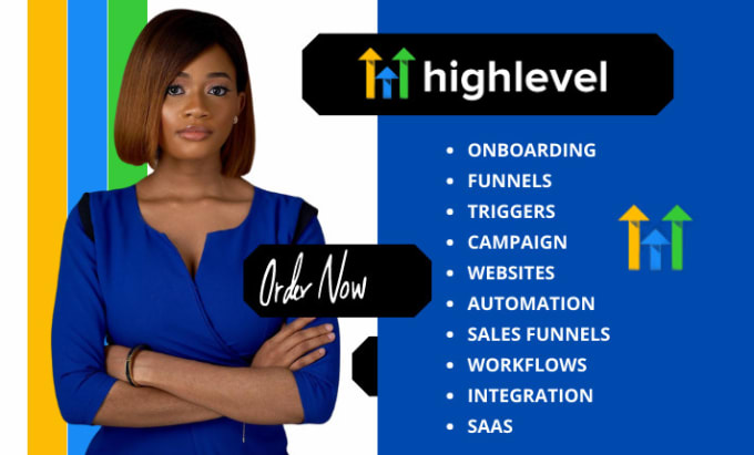 Gig Preview - Do go high level automation go high level landing page go high level website