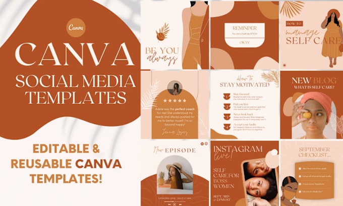 Gig Preview - Design canva instagram templates, social media posts for your brand