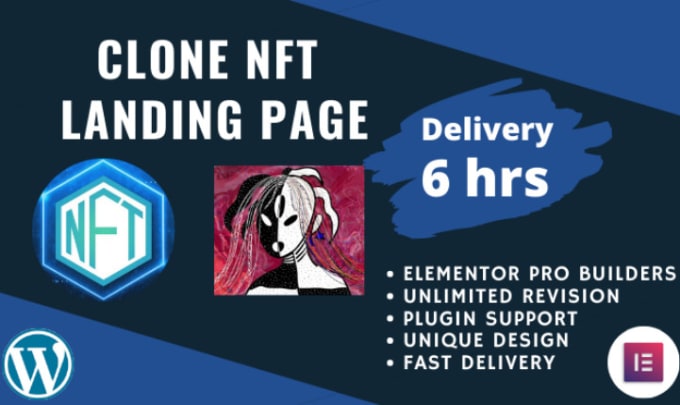 Gig Preview - Clone,copy nft landing page using wordpress elementor pro