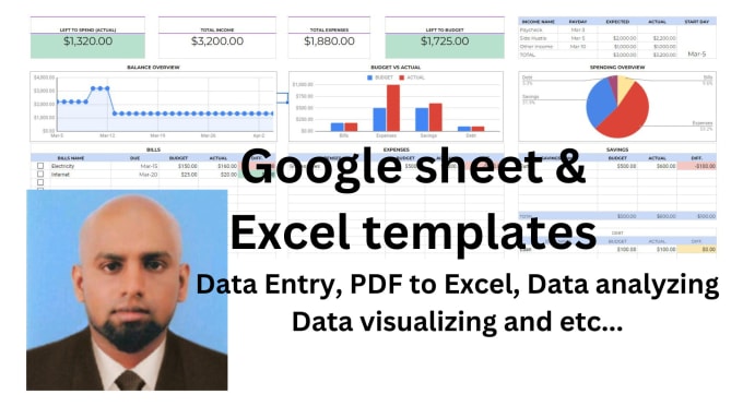 Gig Preview - Provide fully automated stock management excel template