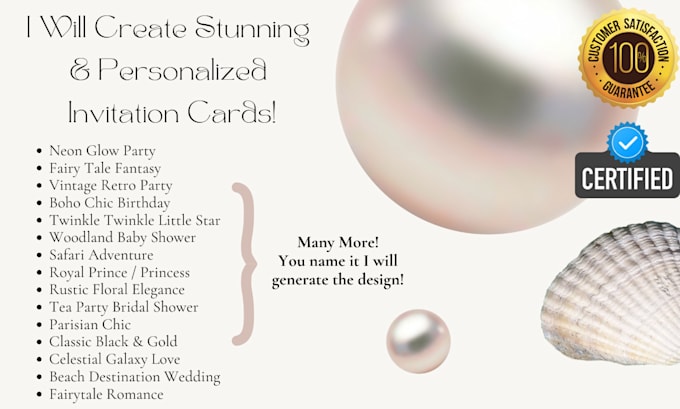 Gig Preview - Create stunning and personalized invitation cards