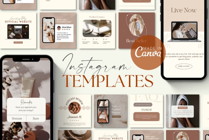 Gig Preview - Design canva instagram templates, post and story, branding