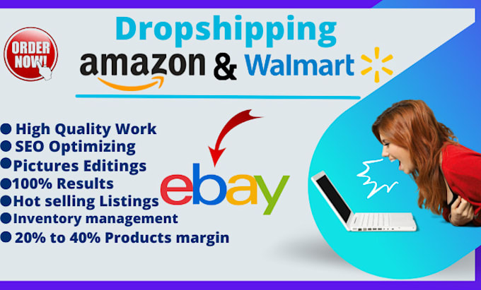 Gig Preview - Do amazon walmart to ebay dropshipping