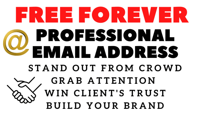 Gig Preview - Create a professional domain name business email address