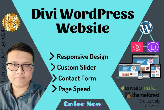 Gig Preview - Create responsive divi wordpress website by divi theme