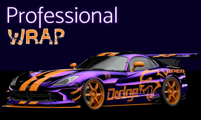 Gig Preview - Create professional car wrap and mockup for your vehicle