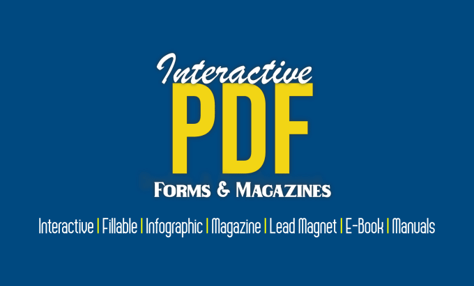 Gig Preview - Create interactive PDF forms and marketing PDF