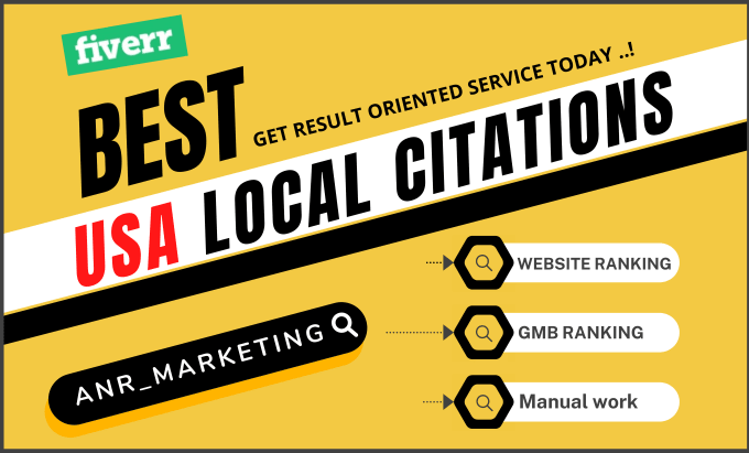 Gig Preview - Do USA local citations and business listings for local SEO