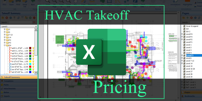 Gig Preview - Do detailed mechanical, hvac takeoff, cost estimation, mep