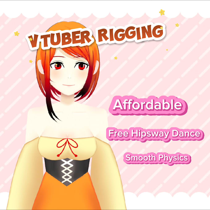 Gig Preview - Rig your vtuber model with good quality and cheap price