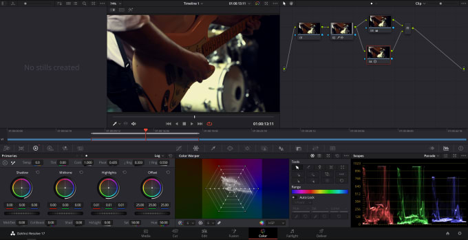 Gig Preview - Edit a musical or lyrical video using davinci resolve