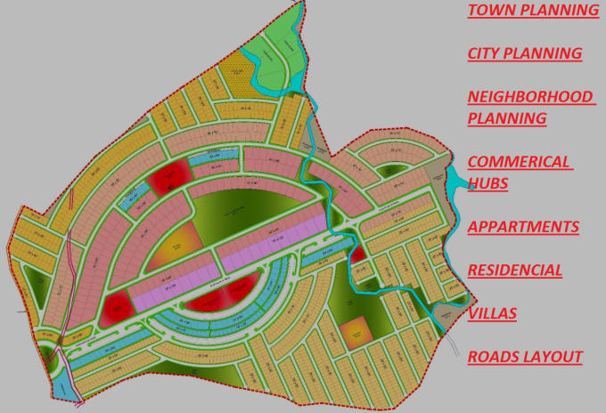 Gig Preview - Provide urban town plans and neighborhood designs for varying terrains