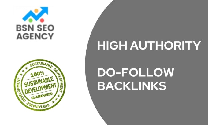 Gig Preview - Do high authority dofollow SEO backlinks