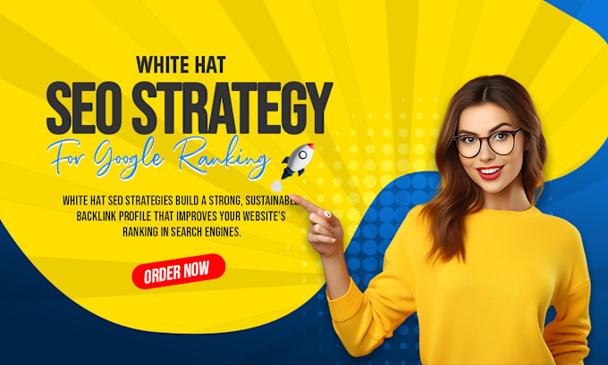 Gig Preview - Improve website ranking with link building white hat SEO strategy