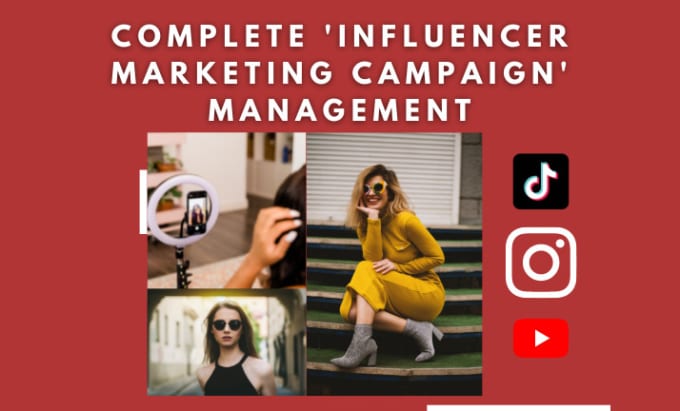 Gig Preview - Manage your instagram influencer marketing campaign