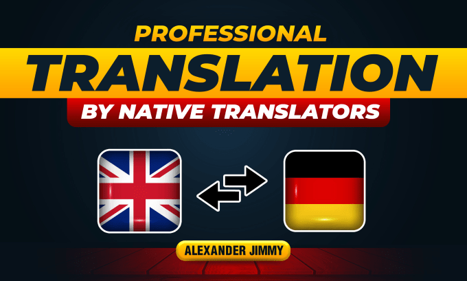 Gig Preview - Provide perfect english to german and german to english translations