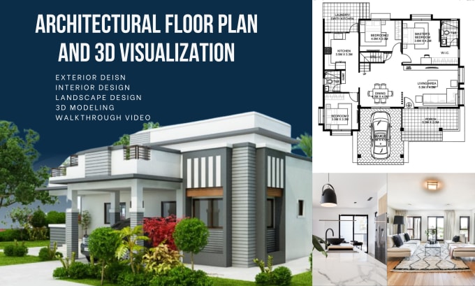 Gig Preview - Design architectural floor plan,3d model,exterior and interior