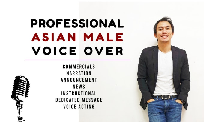 Gig Preview - Record professional asian voice over in english malaysia