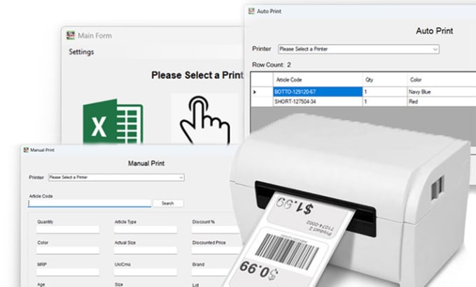 Gig Preview - Create a barcode printing solution for zebra printers