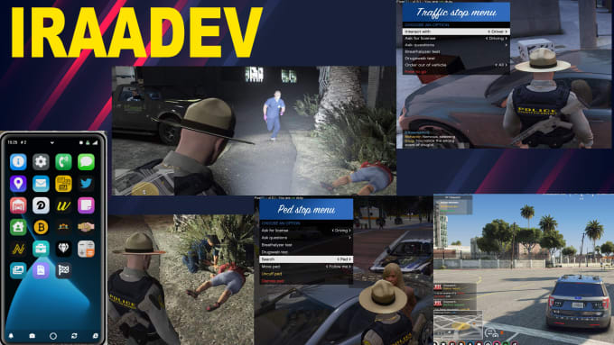 Gig Preview - Make fivepd cops server based on qbcore nopixel inspired