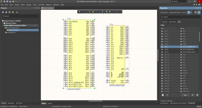 Gig Preview - Create a schematic symbol and pcb footprint using altium