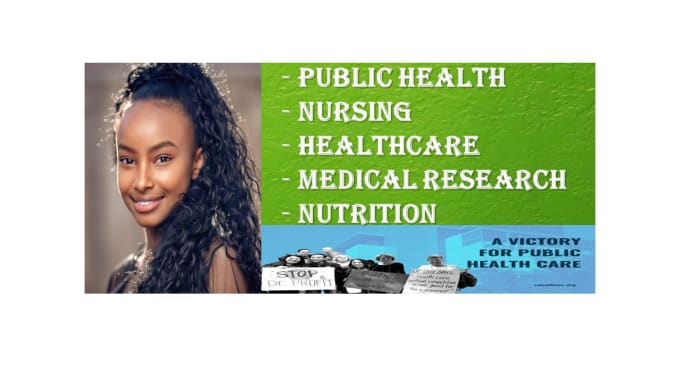 Gig Preview - Assist in public health, nutrition, nursing, healthcare, and medical research