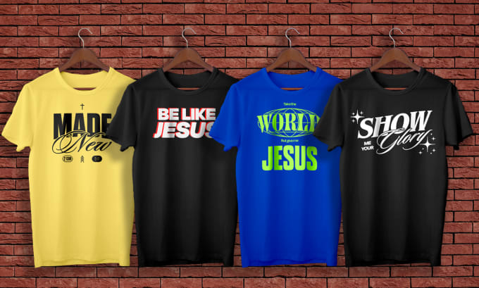 Gig Preview - Create christian and religious typography shirt designs